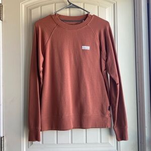 Patagonia 100% organic cotton lightweight sweatshirt Women’s small, orange